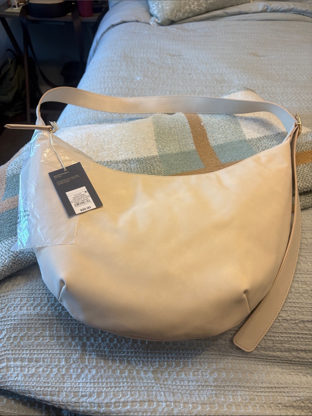 Universal Thread Light Cream Hobo Shoulder Bag